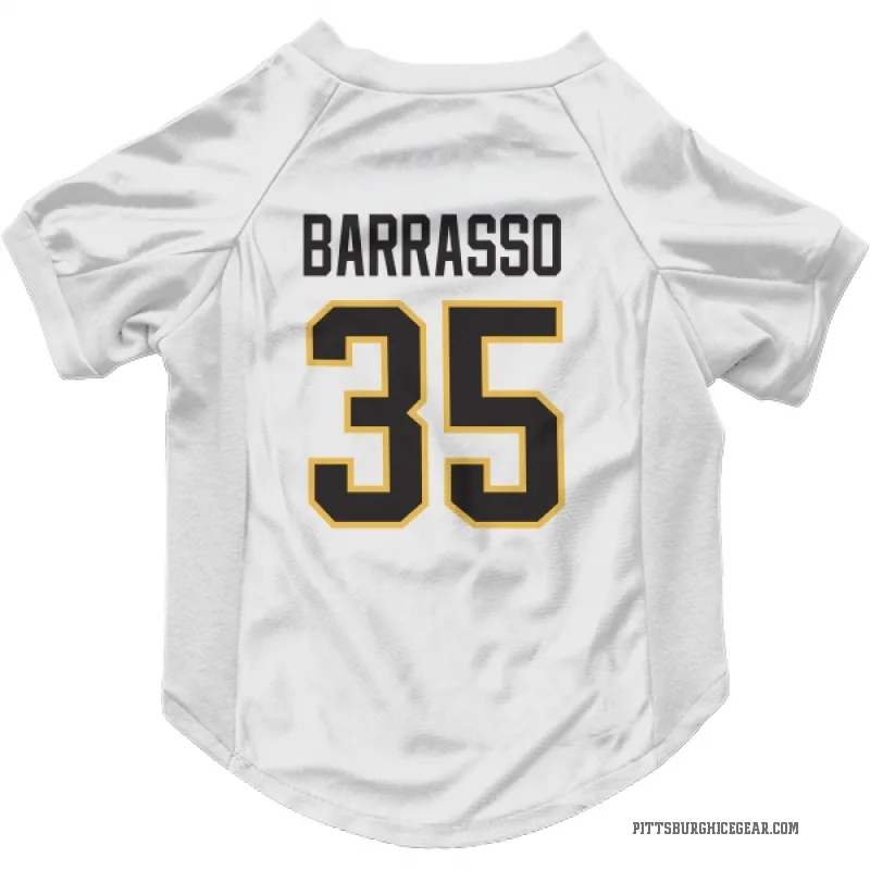 Tom Barrasso  White Pittsburgh Penguins  Cat & Dog Pet Jersey
