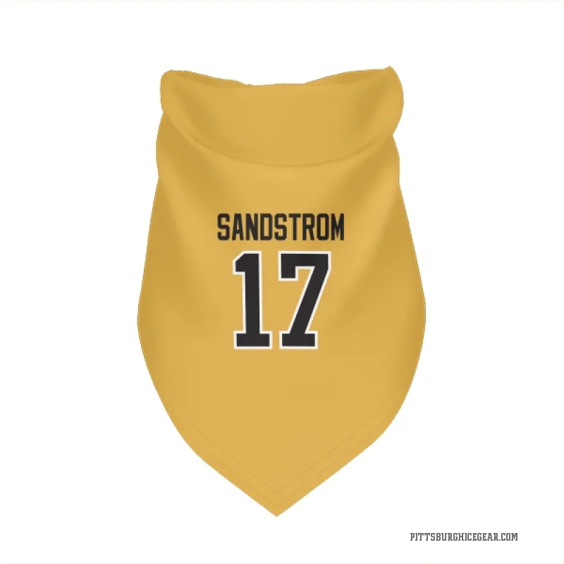 Tomas Sandstrom  Gold Pittsburgh Penguins  Cat & Dog Pet Bandana