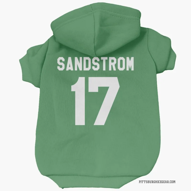 Tomas Sandstrom  Green Pittsburgh Penguins  Cat & Dog Pet Hoodie