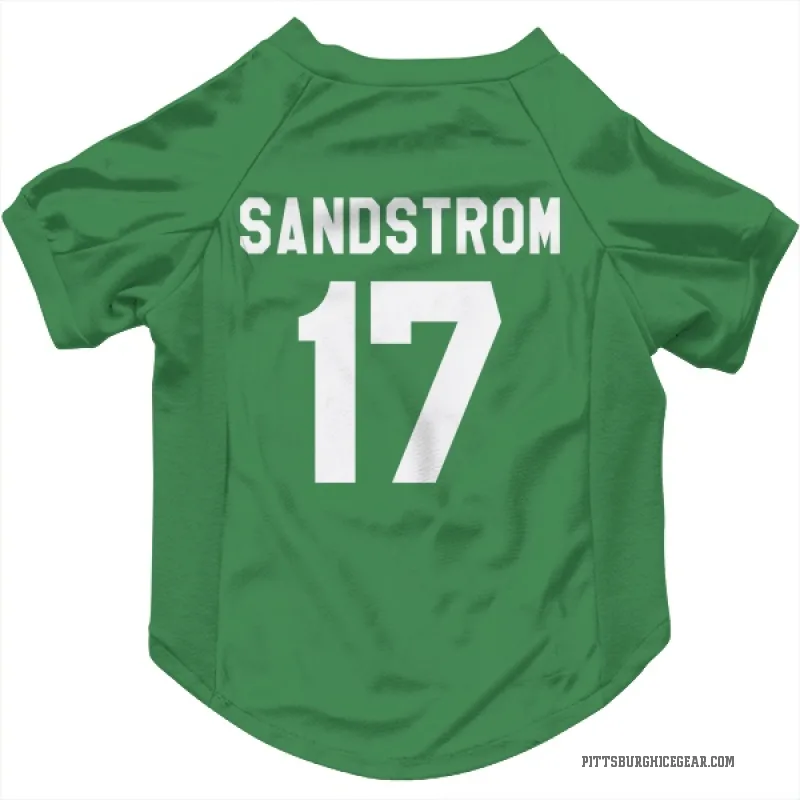 Tomas Sandstrom  Green Pittsburgh Penguins  Cat & Dog Pet Jersey