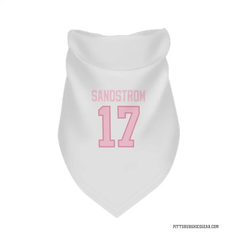 Tomas Sandstrom  White Pink Pittsburgh Penguins  Cat & Dog Pet Bandana