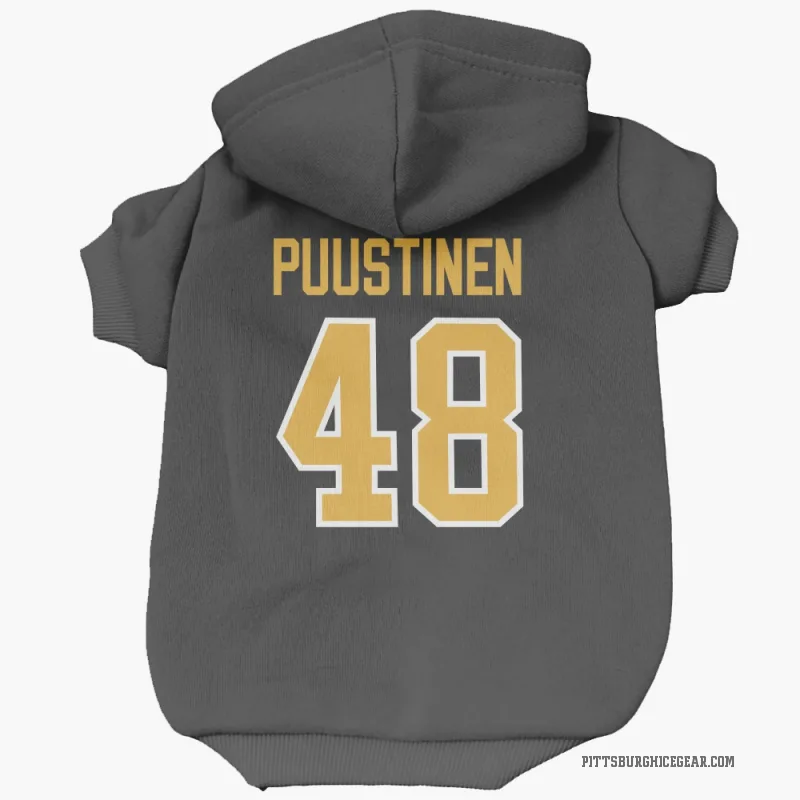 Valtteri Puustinen  Black Pittsburgh Penguins  Cat & Dog Pet Hoodie