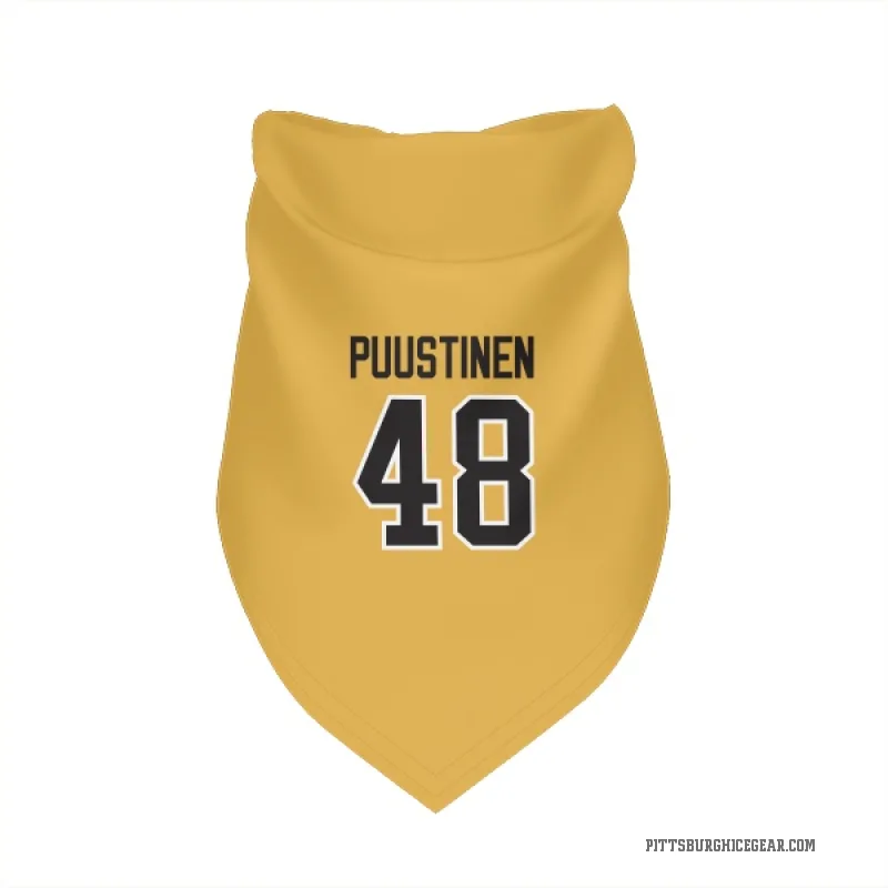 Valtteri Puustinen  Gold Pittsburgh Penguins  Cat & Dog Pet Bandana