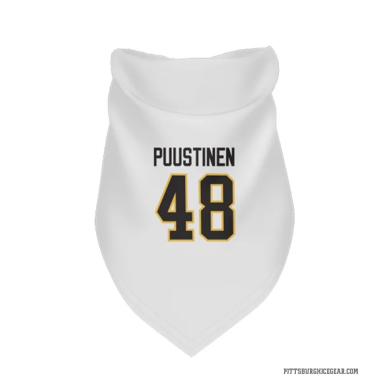 Valtteri Puustinen  White Pittsburgh Penguins  Cat & Dog Pet Bandana