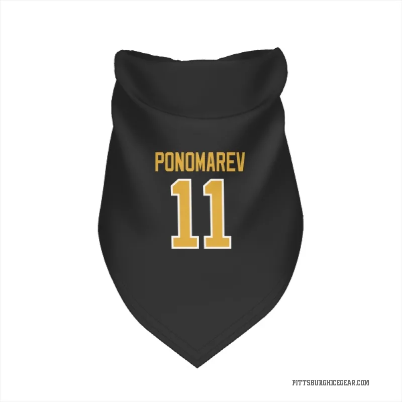 Vasily Ponomarev  Black Pittsburgh Penguins  Cat & Dog Pet Bandana