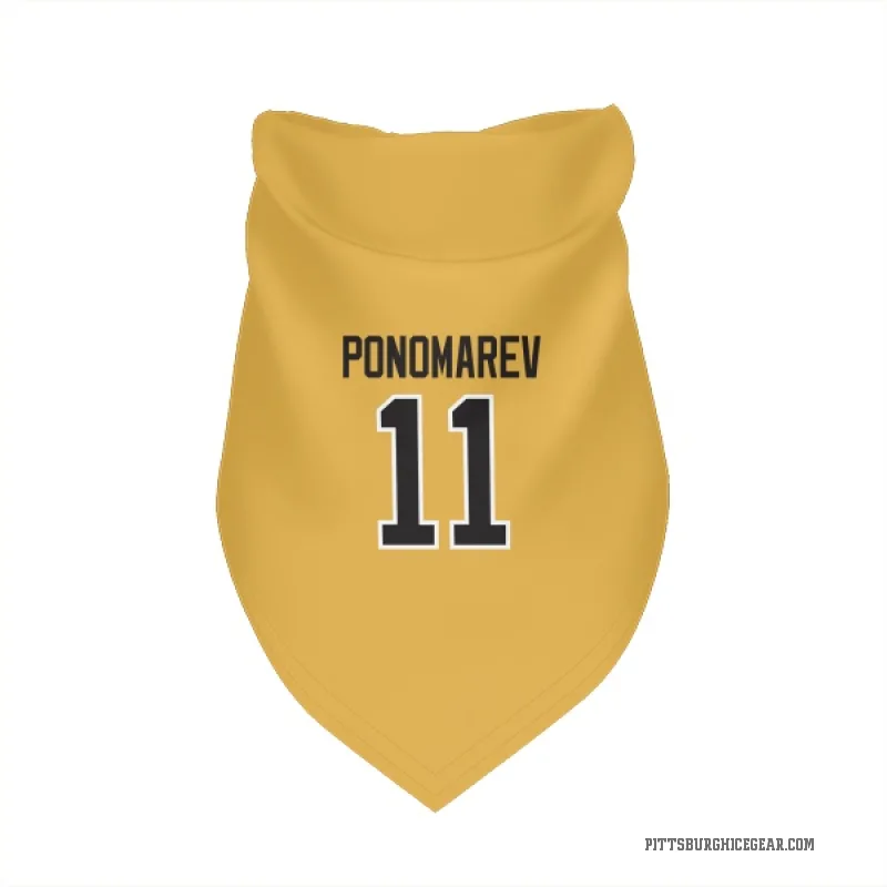 Vasily Ponomarev  Gold Pittsburgh Penguins  Cat & Dog Pet Bandana
