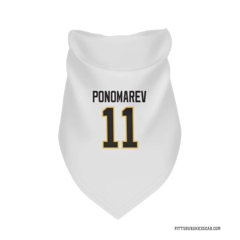Vasily Ponomarev  White Pittsburgh Penguins  Cat & Dog Pet Bandana